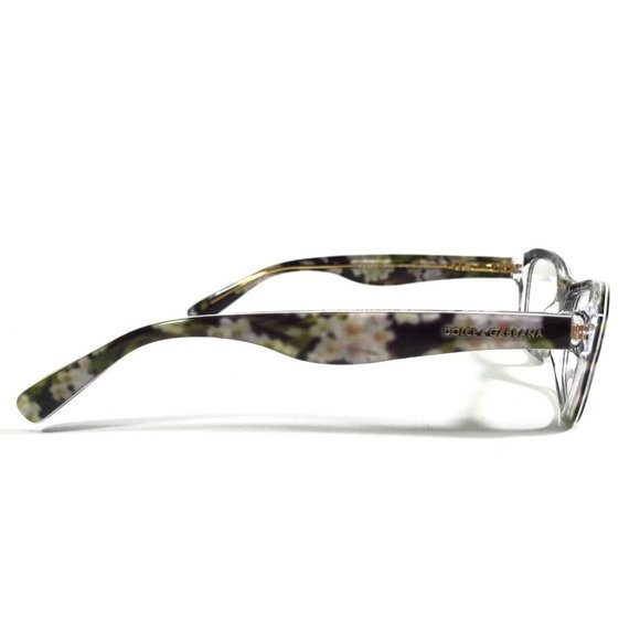 Dolce & Gabbana DG3202 2842 Eyeglasses Frames Black Green Pink Floral 47-15-130 - Picture 4 of 10